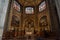 The gothic altar choir in the church Saint Eustache in Paris