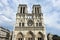 The Gothic architectural style Notre Dame in Paris