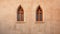 Gothic Architecture: Beige Wall With Small Windows In Spanish Gothic Style