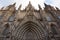 Gothic Barcelona Cathedral Exterior in Spain