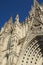 Gothic Barcelona Cathedral. Vertically.