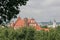 Gothic buildings in Vilnius in summer time