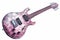 Gothic cartoon watercolour pink electric guitar generative AI