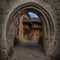 Gothic castle in old city Loket - Czech Republic