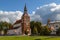 Gothic church in the historic centre of Valmiera town, Latvia