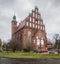 Gothic church in Zary, Poland
