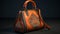 Gothic Dark Orange Handbag - Photorealistic 3d Renderings