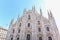 Gothic Exterior of Milan Cathedral in Milan City