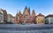 Gothic facade of old Town Hall in Wroclaw