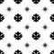 Gothic floral crosses and stars. Seamless pattern.