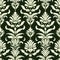 Gothic Floral Seamless Pattern With High-contrast Shading