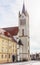 Gothic Franciscan parish church and high school in Main Square, Keszthely, Lake Balaton, Hungary, Europe