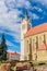 Gothic Franciscan Parish Church in Kezsthely, Hungary. Built in 1390 and renovated in 19th century in Baroque style, giving it an