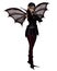 Gothic Halloween Fairy with Black Pigtails