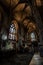 Gothic interior view of Saint Giles Cathedral or High Kirk in Edinburgh