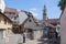 Gothic MÃ¼nster St. Nikolaus Tower in Ãœberlingen.