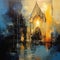 Gothic Painting: Julie Phelps\\\' Cathedral In The Water