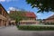 Gothic Palace and courtyard inside the Eger fortress. Eger, Hung