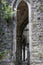 Gothic pillar arch window transept cathedral Abbey Villers la Ville, Belgium