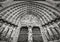 Gothic portal of Notre Dame de Paris, France
