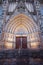 Gothic Portal to the Barcelona Cathedral