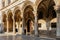 Gothic Rector`s palace with Renaissance and arched constructions in Dubrovnik, Croatia