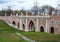 Gothic Revival architecture in Russia. Figure bridge in Tsaritsyno park in Moscow.