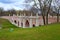 Gothic Revival architecture in Russia. Figure bridge in Tsaritsyno park in Moscow.