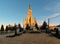 Gothic Saint Jacek stone church in Chocholow in the evening