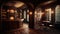 Gothic speakeasy bar interior, AI Generative