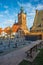 Gothic St Catherine church in Old Town in Gdansk, Poland