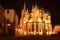 Gothic St. Vitus\' Cathedral on Prague Castle in the Night