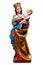 Gothic statue of Mary, the Holy Virgin: Madonna of