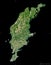 Gotland, Sweden - black solid. Sentinel-2 satellite