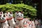 Gotokuji, the famous cat shrine in tokyo, which the beckoning cat is its mascot