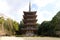 Goujonoto Pagoda at Daigo-ji Temple in Kyoto