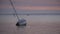 Gounded Sailboat Right After Sunset St. Josephs Bay