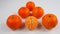 Goup of juicy seedless orange tangerines