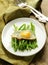Gourmet breakfast - asparagus with egg
