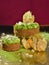 Gourmet cake with Japanese green tea