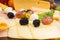 Gourmet Cheese Board Appetizer with Fresh Fruit