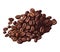 Gourmet coffee bean illustration on dark