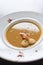 Gourmet creamy spicy seafood prawn soup