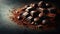 Gourmet Dark Chocolate Assortment with Cocoa Powder, AI Generated