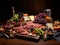 Gourmet Delights: Rustic Charcuterie Board Still Life