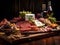 Gourmet Delights: Rustic Charcuterie Board Still Life