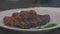 Gourmet Dish Meat with cherry tomato
