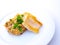 Gourmet Fish Fillet with Risotto on White Plate