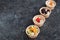 Gourmet food Snack Tartlet Creamy goat cheese Dried Fruit Appetizer