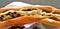 Gourmet grilled hot dog from Mangalica pigs